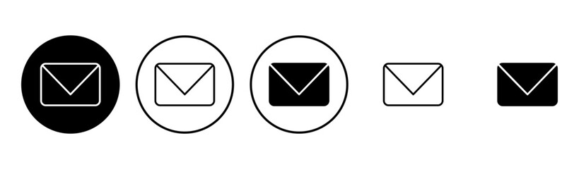 Mail icon set. email icon vector. E-mail icon. Envelope illustration