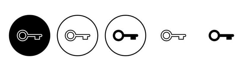 Key icon set. Key vector icon. Key symbol