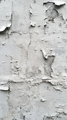The White Wall With Peeling Paint, A Fading Beauty Revealed