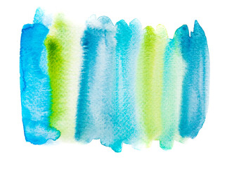 Abstract Hand painted brush Watercolor Colourful wet background on paper. Handmade Pastel colour...