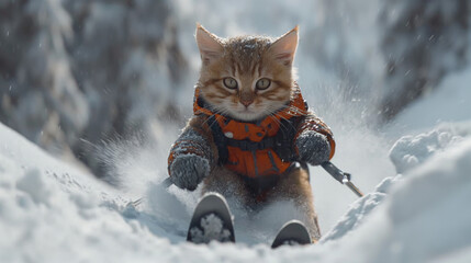 cat skiing