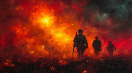 Obraz premium Braving the Inferno