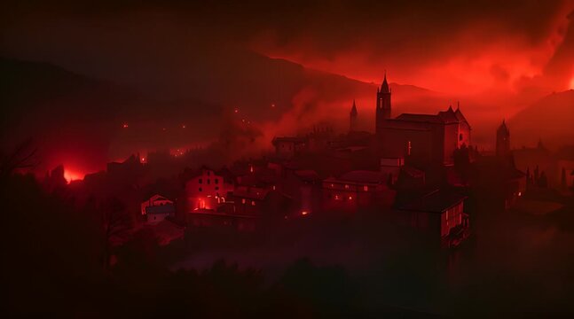 fire in the city