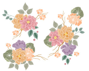 Soft Pastel Rose Flower Arrangement