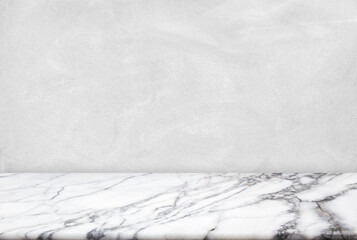 Abstract Natural texture marble floor on concrete background : Top view of marble table for graphic stand product, interior design or montage display your product.