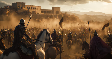 medieval battle, war, soldiers