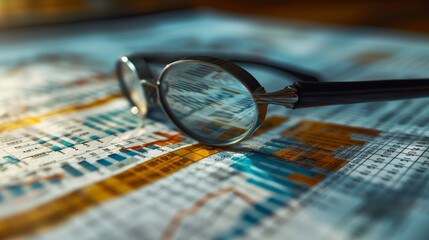 Business audit stock financial finance management on analysis data strategy with graph accounting marketing or report chart economy investment research profit concept.data, audit, graph, analysis.