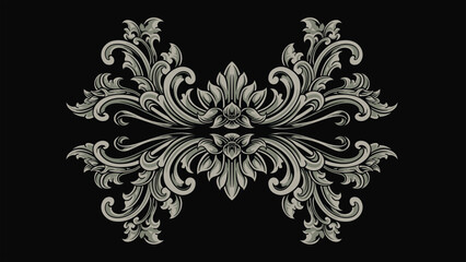 Elegant Wedding Element Border Ornament