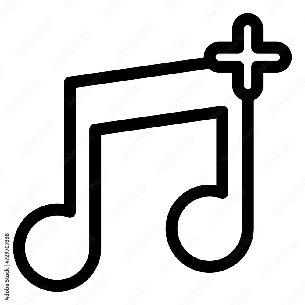 Sticker add song icon 