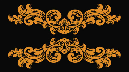 Elegant Wedding Element Border Ornament