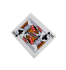 Playing card isolated on white. Poker game