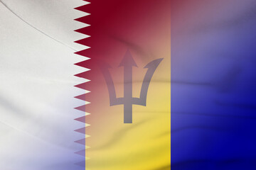 Qatar and Barbados government flag international contract BRB QAT