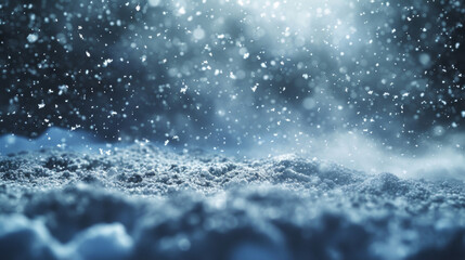 Like a flurry of snowflakes chalk dust descends from a still and quiet sky settling onto surfaces with a peaceful tranquility. - obrazy, fototapety, plakaty