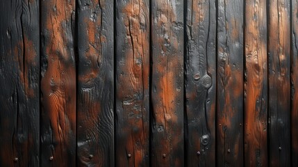 Vintage Wooden Wall Texture with Weathered Fence