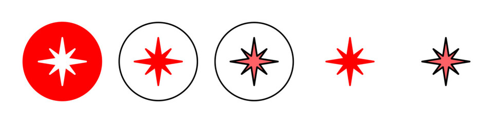 Compass icon set illustration. arrow compass icon sign and symbol