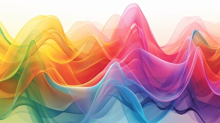 Abstract quantum rainbow textured wave function background