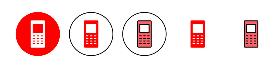 Phone icon set illustration. Call sign and symbol. telephone symbol