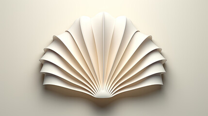 minimalist illustration of a seashell