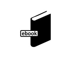 Obraz premium Ebook icon vector simple flat trendy style vector illustration on white background..eps