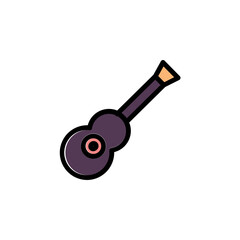 Band Banjo Concert Filled Outline Icon