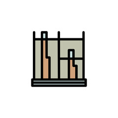 Angklung Thai Music Filled Outline Icon