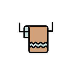 Dry Fabric Hanger Filled Outline Icon