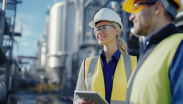 a team of safety professionals at a brewery