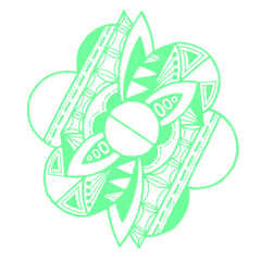 Mandala with manual draw