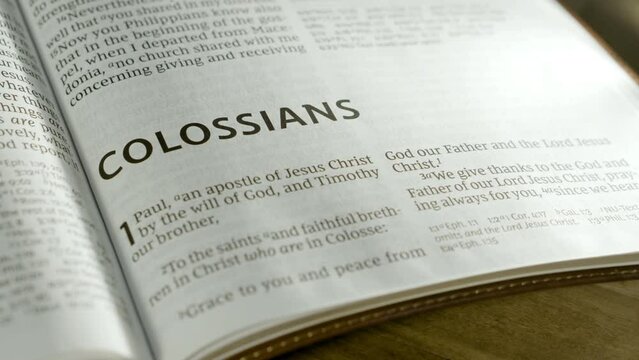 Bible - Colossians - Slide to Right Level - NKJV