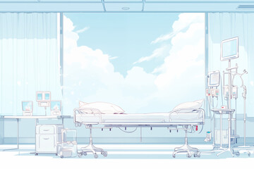 interior of a room with a window