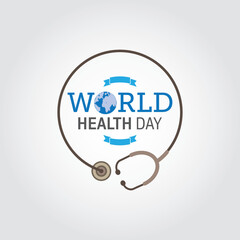 World Health Day Vector Illustration. Suitable for greeting card, poster and banner. Raises awareness about a specific health issue of global concern and promotes action to improve the health.