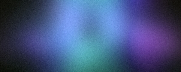violet teal rough abstract background with gradient colors, illuminated bright. Glow template with empty space and textured, grainy noise background.