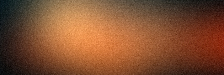 orange black rough abstract background with gradient colors, illuminated bright. Glow template with empty space and textured, grainy noise background.