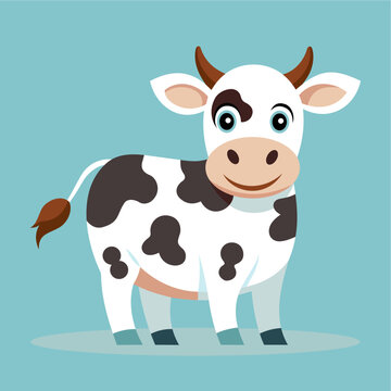 Dairy cow milk vector illustration image