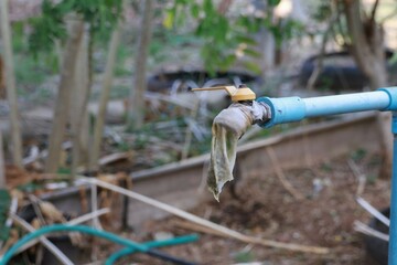 water sprinkler spraying water