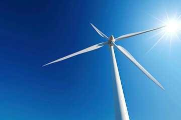 Wind Power: Generating electricity by harnessing the kinetic energy of the wind through wind turbines