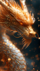 Fiery Ascension of the Golden Dragon