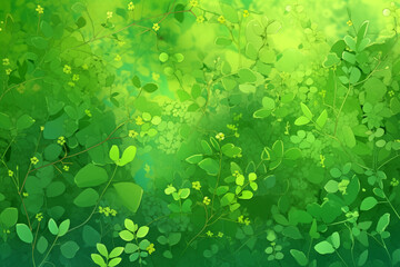 green leaves background