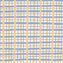 Blue Yellow Checkered Pattern Card Background Design Color