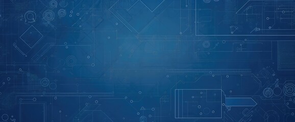 Blueprint paper background. Vector pattern with copy space for business presentation or web design.