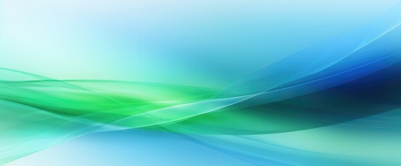Blue and Green Blurred Motion Abstract Background