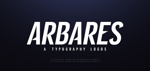 Sport abstract scifi modern logo alphabet fonts. Science fiction typography sport, technology, fashion, digital, future creative logos font. vector illustration - obrazy, fototapety, plakaty