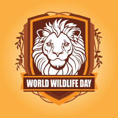 Lion Head Logo Design Black and white simple vector