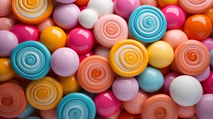 Fototapeta na wymiar lollipop patterns, no watermark