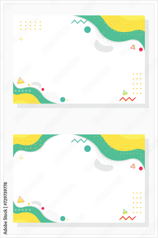 Poster vector premium color background banner abstract background set template vector design vector