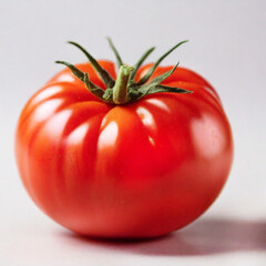 tomatoes on white background