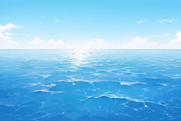 blue sky and sea