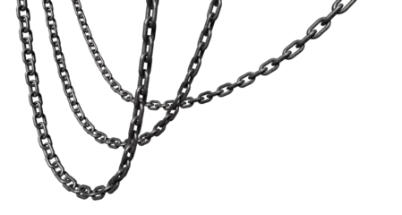 Foto op Plexiglas chain isolated on white © Predrag