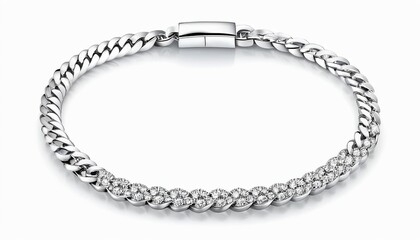 Silver Bracelet Icon in Modern