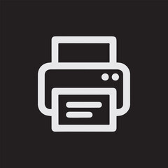 Print icon. printer icon vector